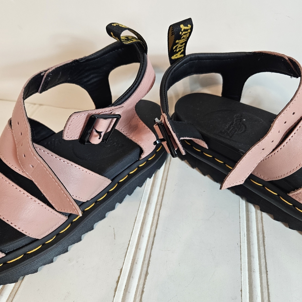 Dr. Martens Blaire Quad Platform Sandals Womens 10 Fondant Pink Strappy Chunky - Picture 10 of 16